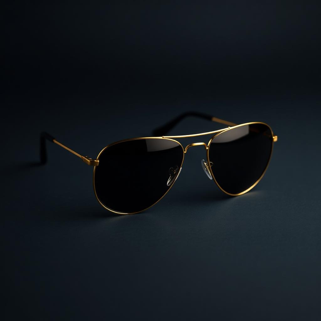 Gold Aviator Sunglasses